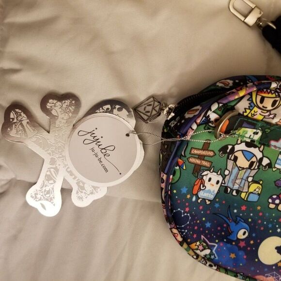 JuJuBe CAMP TOKI Freedom 2 in 1 Belt Bag Clutch Fanny JJB Skyline Strawberry - Picture 3 of 5